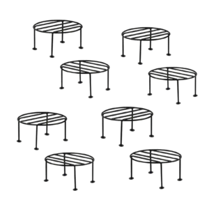 FERTILGRO Galvanized Metal Plant Stand (Pack of 6)