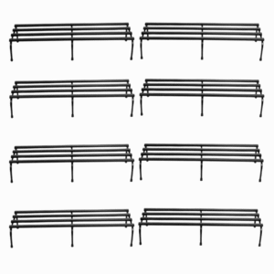 FERTILGRO Stylish Heavy-Duty Black Metal Pot Stands (Pack of 8)