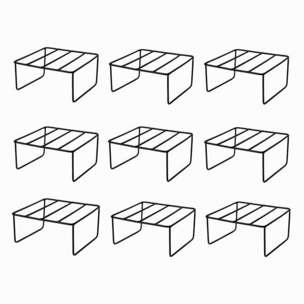 Fertilgro Premium Sleek Metal Black Plant Stand (Pack of 9)