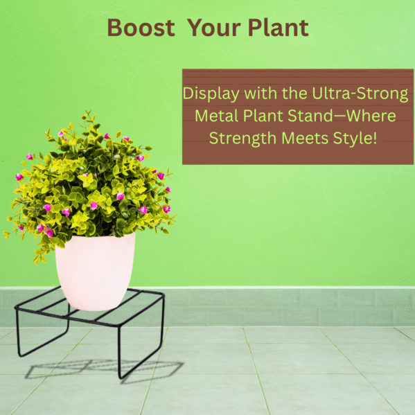 Fertilgro Premium Sleek Metal Black Plant Stand (Pack of 9) - Image 5