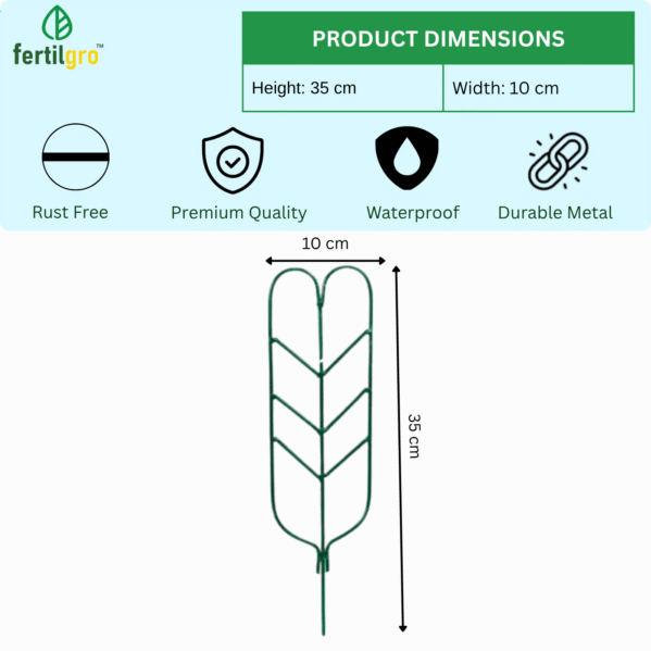 FERTILGRO Metal Black Plant Support Climber Extension (Pack of 10) - Image 9