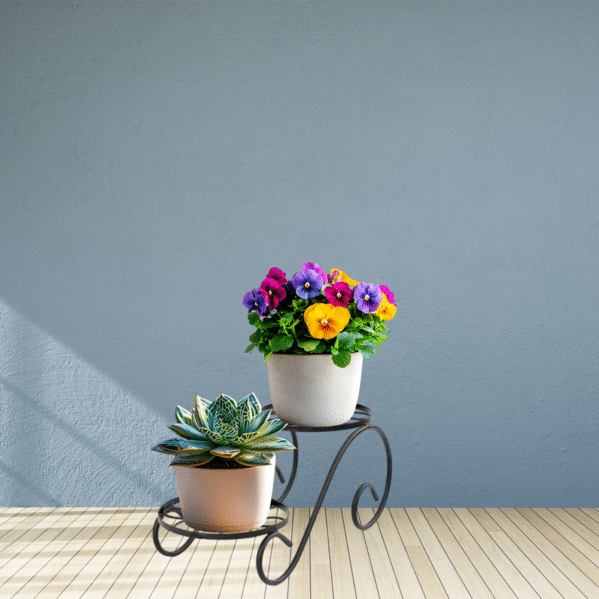 FERTILGRO Elegant Iron Plant Stand for Potted Plants (Pack of 2) - Image 2