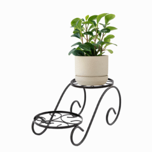FERTILGRO Elegant Iron Plant Stand for Potted Plants (Pack of 2)