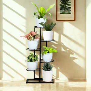 FERTILGRO 7-Tier Black Vertical Garden Stand (Pack of 1)