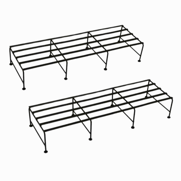 FERTILGRO Stylish Ultra-Strong Black Metal Plant Stands (Pack of 4) - Image 3