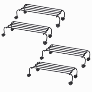 FERTILGRO Rolling Plant Stand White (Pack of 4)